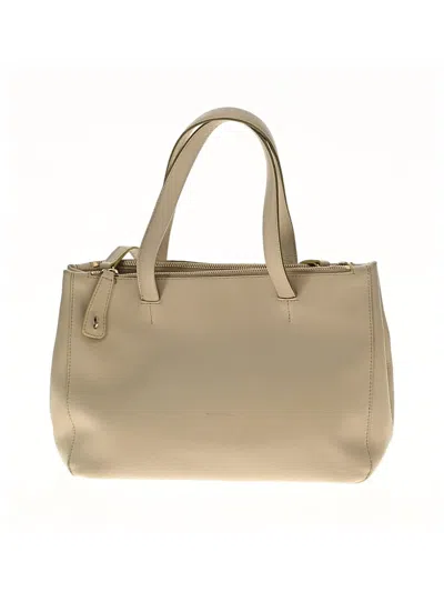Pre-owned Furla Satchel In White
