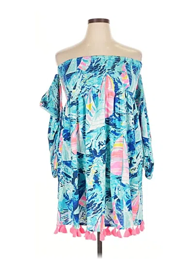 Pre-owned Lilly Pulitzer Cocktail Dress In Blue