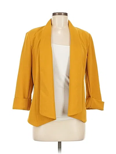 Pre-owned Anne Klein Blazer Jacket In Yellow
