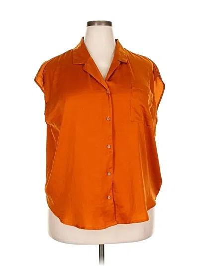 Pre-owned Ophelia Roe Sleeveless Blouse In Orange