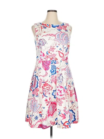 Pre-owned Talbots Cocktail Dress In White