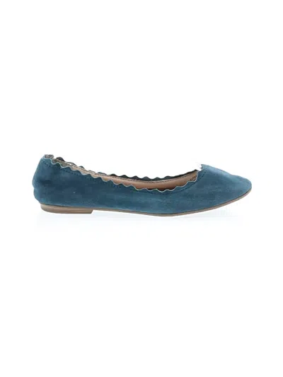 Pre-owned Tahari Flats In Blue