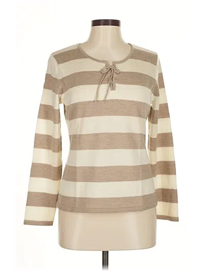 Pre-owned Talbots Wool Pullover Sweater In Brown