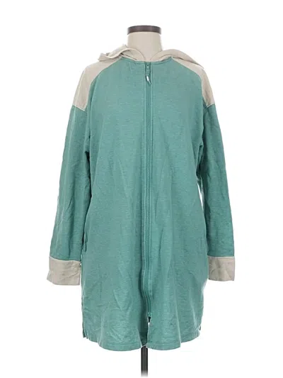 Pre-owned Cuddl Duds Zip Up Hoodie In Blue