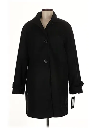 Pre-owned Jones New York Wool Coat In Black