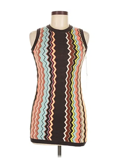 Missoni For Target Sleeveless Top Brown Halter Neckline Tops In Brown