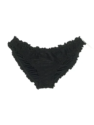 Pre-owned Victoria's Secret Swimsuit Bottoms In Black