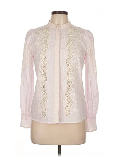 Pre-owned Ivanka Trump Long Sleeve Blouse In Pink