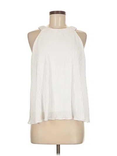 Pre-owned Dkny Sleeveless Blouse In White