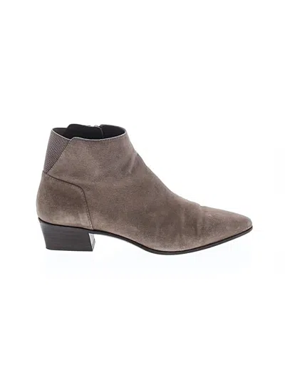 Pre-owned Aquatalia Ankle Boots In Brown