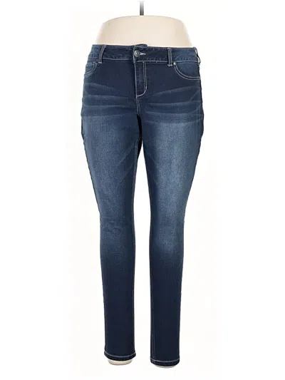 Pre-owned Maurices Jeggings In Blue