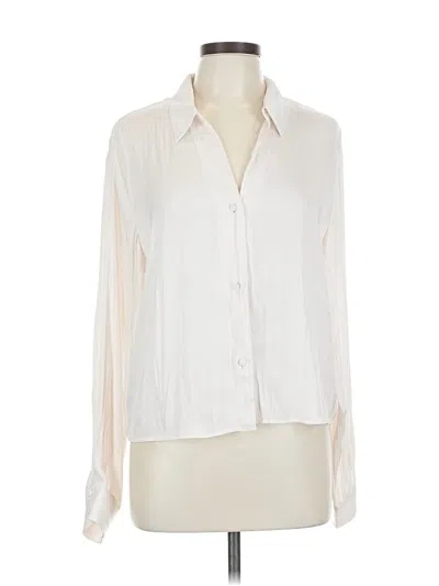 Pre-owned Z Supply Long Sleeve Blouse In White