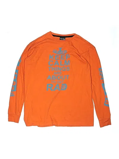 Pre-owned Volcom Kids' Long Sleeve T-shirt In Orange