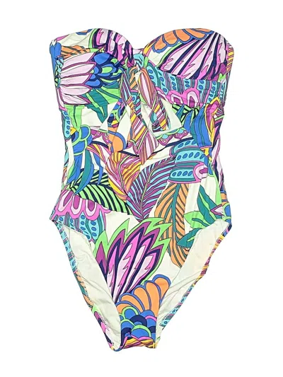 Pre-owned Trina Turk One Piece Swimsuit In White