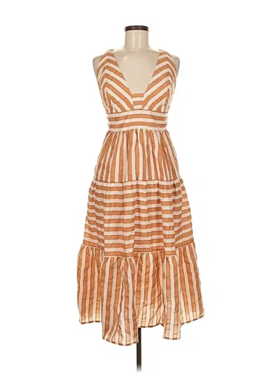 Pre-owned Vici Casual Dress In Orange