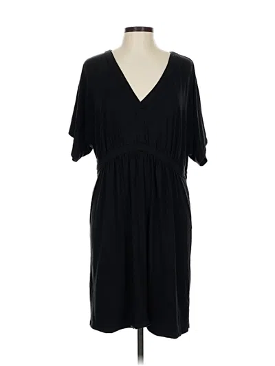 Pre-owned Jjill Casual Dress In Black