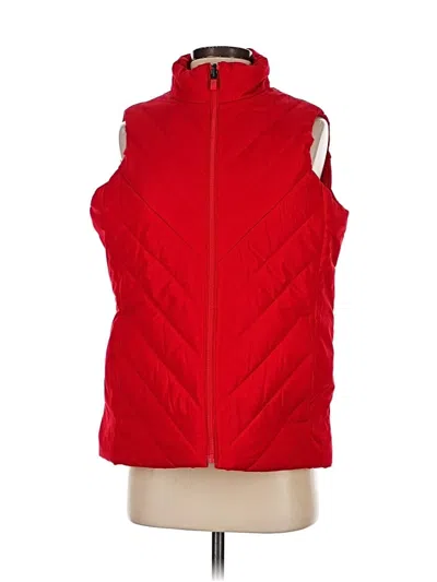 Pre-owned Lands' End Vest In Red