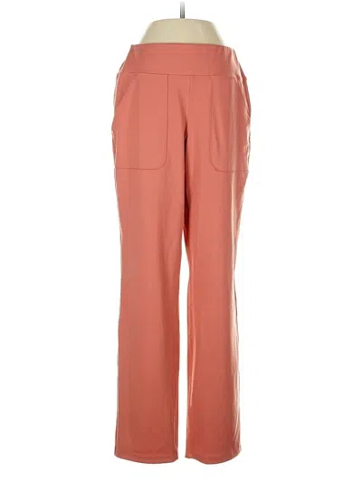 Pre-owned Lands' End Track Pants In Orange