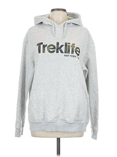 Pre-owned H&m L.o.g.g. Pullover Hoodie In Silver