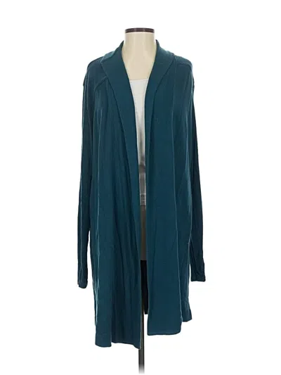 Pre-owned Athleta Cardigan Sweater In Blue