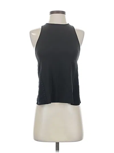 Pre-owned Lululemon Athletica Tank Top Black Halter Neckline Tops