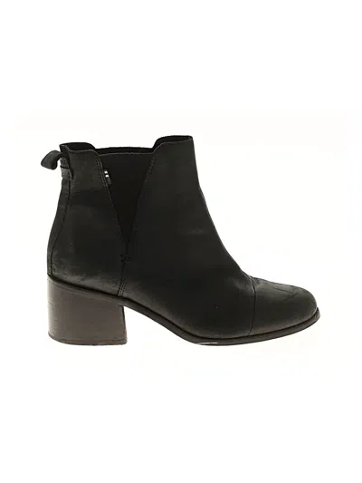 Pre-owned Toms Ankle Boots In Black