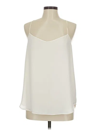 Pre-owned Ann Taylor Loft Sleeveless Blouse In White