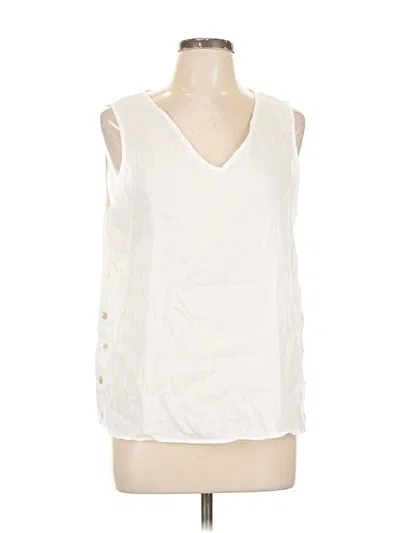 Pre-owned Isaac Mizrahi New York Sleeveless T-shirt In White