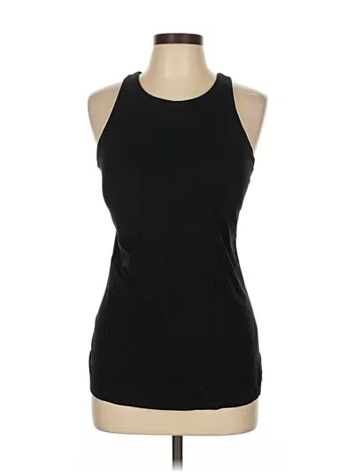 Pre-owned Crz Yoga Tank Top Black Halter Neckline Tops