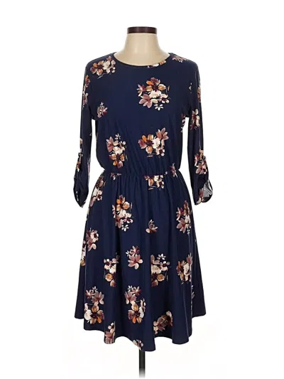 Pre-owned French Grey Casual Dress In Blue