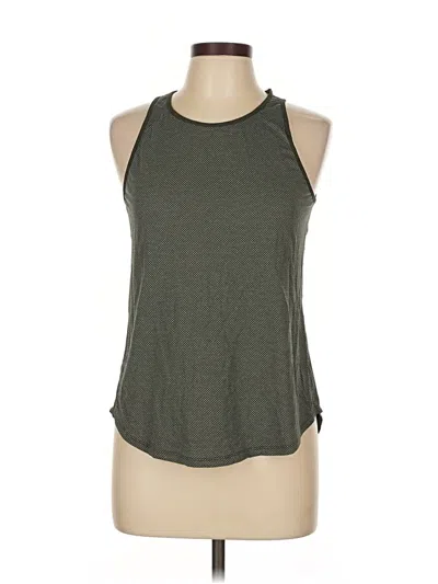 Pre-owned Lululemon Athletica Tank Top Teal Halter Neckline Tops In Blue