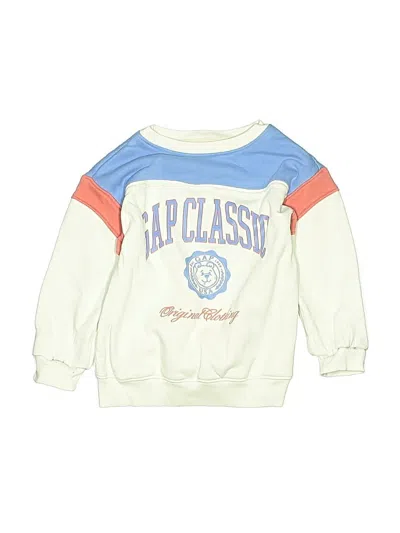 Pre-owned Baby Gap Kids' Sweatshirt In White