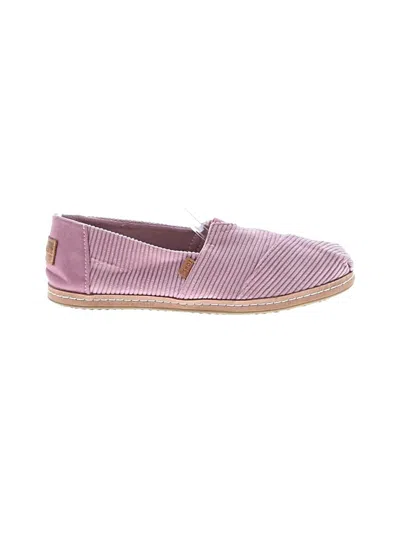 Pre-owned Toms Flats In Pink