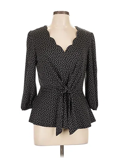 Pre-owned Meraki 3/4 Sleeve Blouse In Black