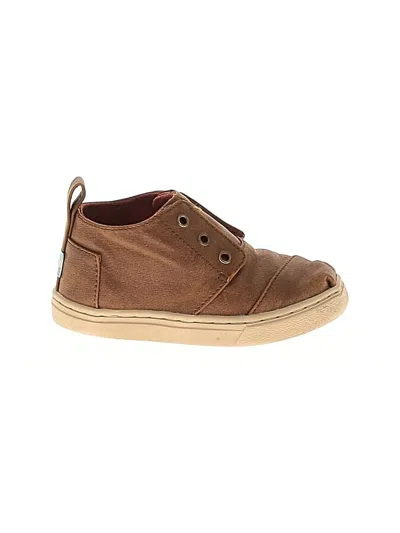 Pre-owned Toms Kids' Sneakers In Brown