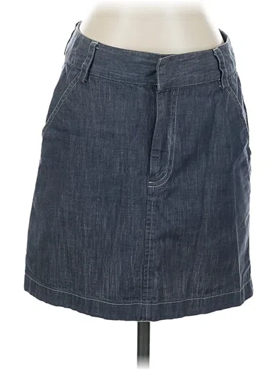 Pre-owned Banana Republic Denim Skirt In Gray
