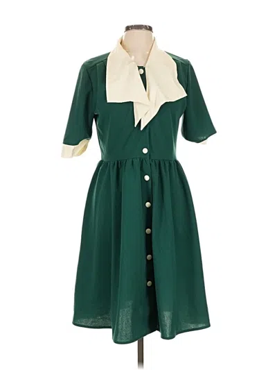 Pre-owned Unbranded Casual Dress In Green