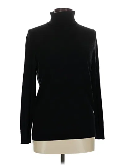 Pre-owned Talbots Turtleneck Sweater In Black