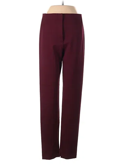 Pre-owned Ann Taylor Dress Pants In Burgundy