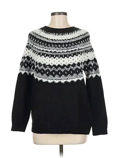 Pre-owned Talbots Pullover Sweater In Black