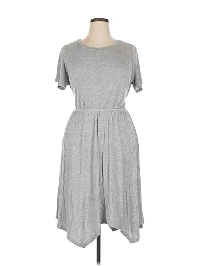 Pre-owned Lane Bryant Casual Dress In Gray