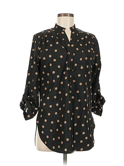 Pre-owned Fun2fun 3/4 Sleeve Blouse In Black