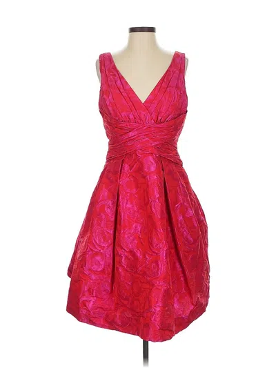 Pre-owned Theia Cocktail Dress In Red
