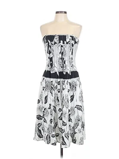 Pre-owned Laundry By Shelli Segal Cocktail Dress In Silver