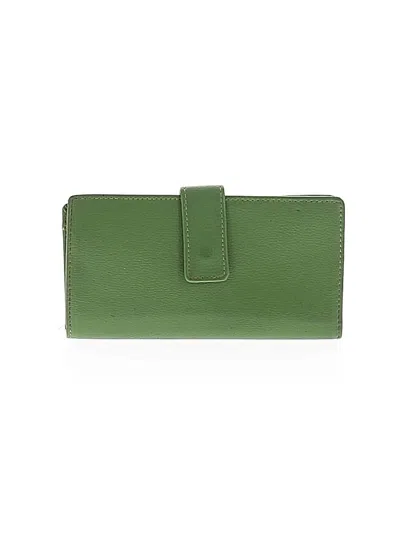 Pre-owned Unbranded Leather Card Holder In Green