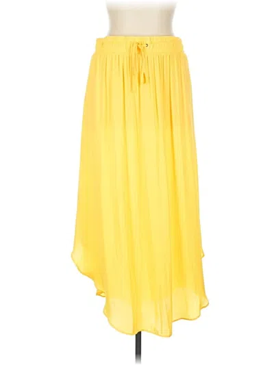 Pre-owned Simply Vera Vera Wang Casual Skirt In Yellow