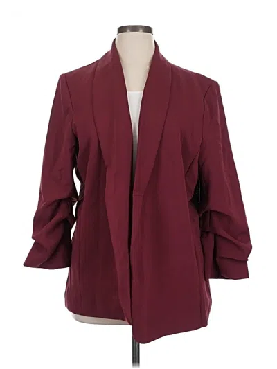Pre-owned Eesome Blazer Jacket In Burgundy