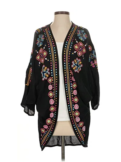 Pre-owned Area Stars Kimono In Black