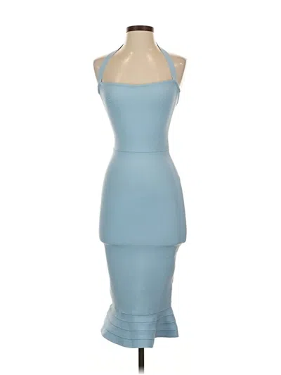 Pre-owned Unbranded Cocktail Dress In Blue