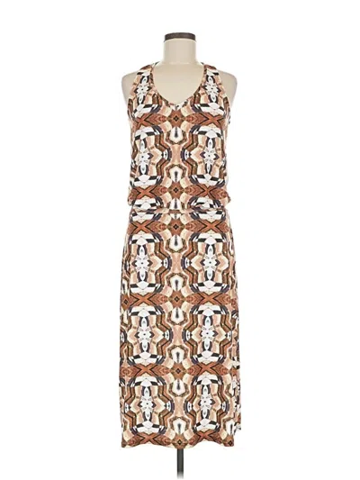 Pre-owned Viereck Casual Dress In Brown